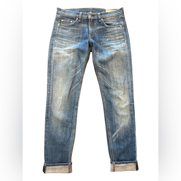 Rag & Bone The Dre Low-Rise Slim Boyfriend Jeans Size 27 - Picture 2 of 7